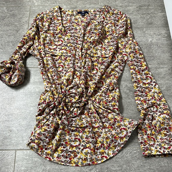 Women’s Gap XS Stunning Printed Long Sleeve Blouse/Dress Shirt - Picture 6 of 14
